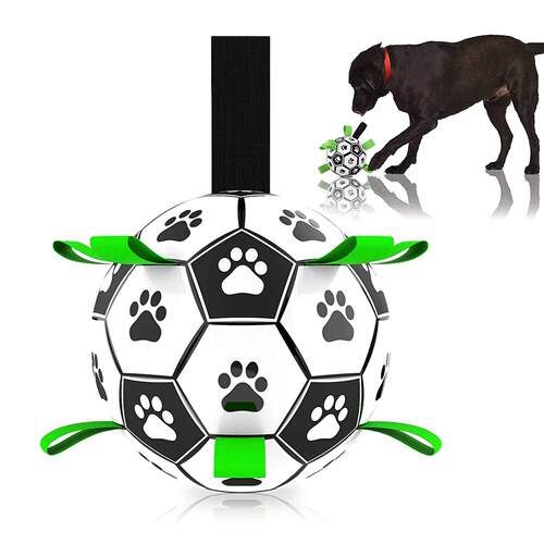 Dog Toys Interactive Pet Football Toys with Grab Tabs Dog Ou