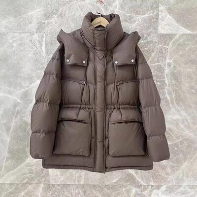 Medium to long down jacket women