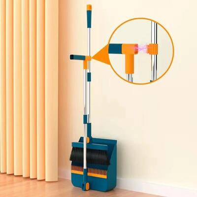 Household folding broom broom dustpan set Soft brush whisk b