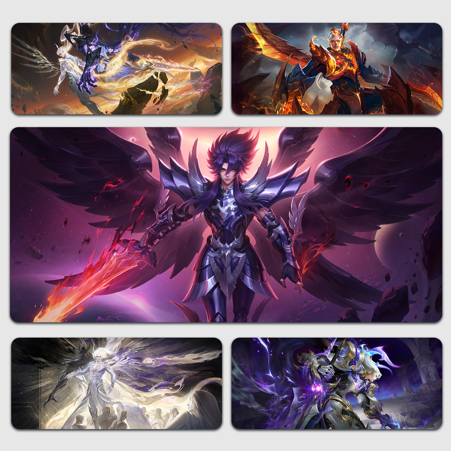 铠鼠标垫王者荣耀战士大号书桌垫