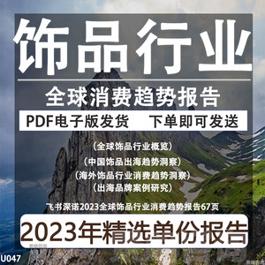 2023全球饰品行业消费趋势报告出海品牌案例研究珠宝时尚配饰市场