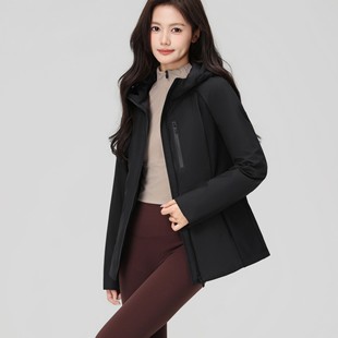 HD5015 户外防风保暖连帽夹克鹅绒外套女 TFK2025秋冬季 新款