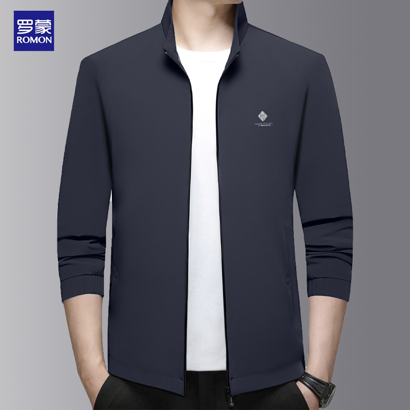 罗蒙男士夹克外套春秋薄款