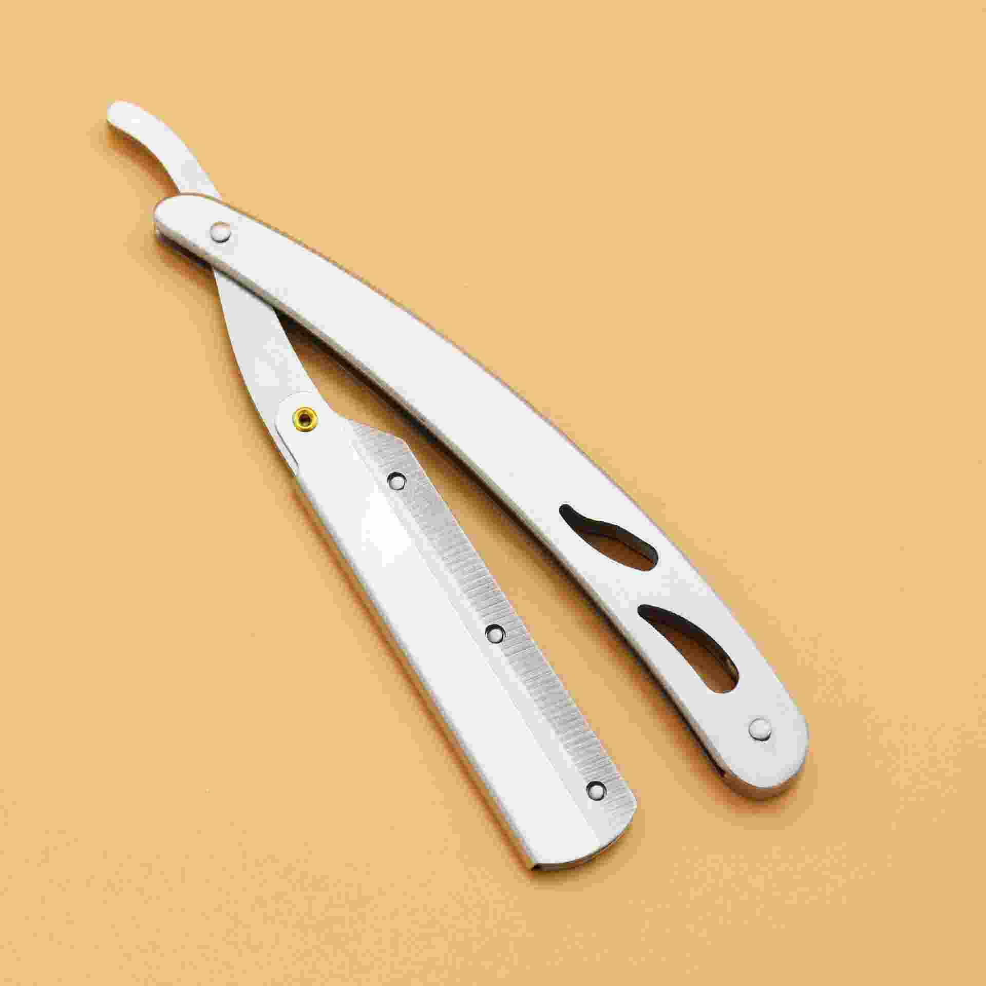 手动刮胡刀老式剃须刀男士胡须刮刀老式剃刀修眉刀胡须修理刀架