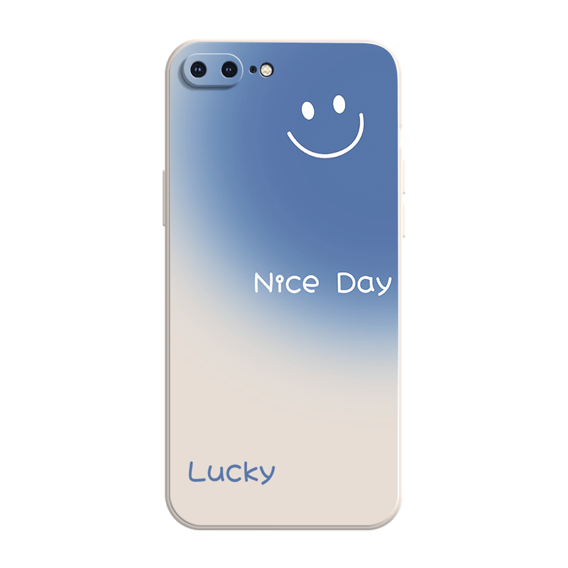 渐变微笑适用iphone8plus手机壳苹果7puls硅胶保护套ip全包防摔8spuls男A1661女七iP八外壳7p潮ipone8P平果7q