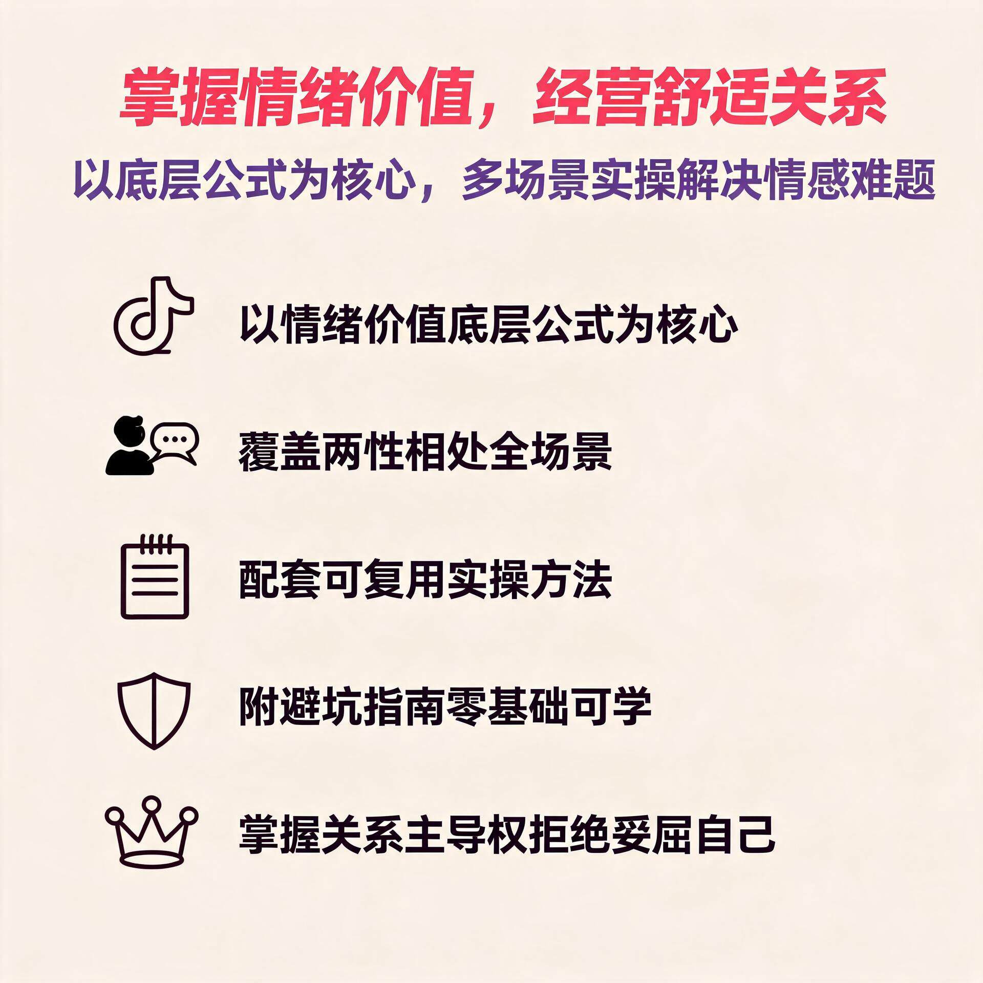 提升情绪价值人际关系沟通技巧课程高情商处理家庭职场关系心理学