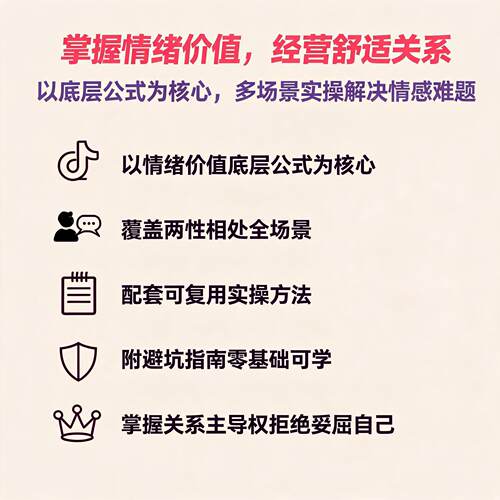 高情商情绪价值沟通心理学课程
