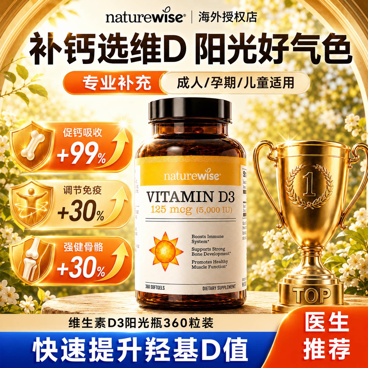 【旗舰同款】5000IU维生素d