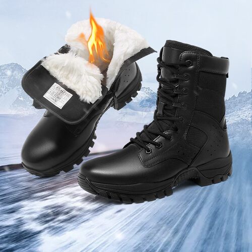 3515强人男靴加绒防寒雪地靴