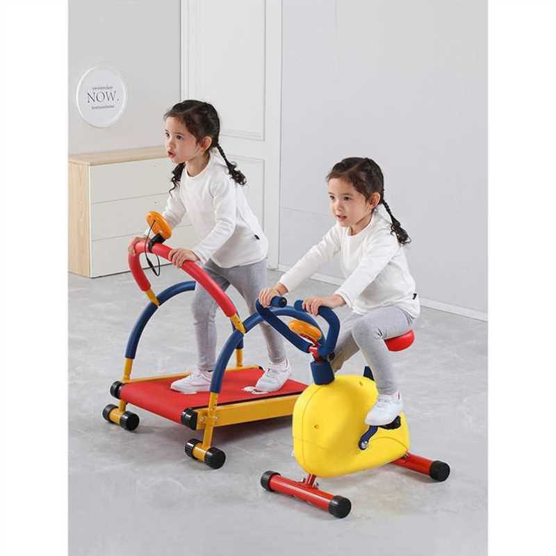 儿童健身器材家用室内脚踏车杠铃架锻炼运动跑步机幼儿园感统训练