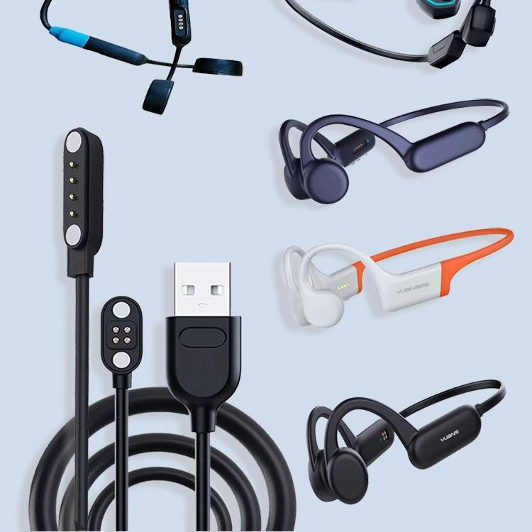 园世骨传运动耳机四针孔充电器 K8\G1\X15\X18pro\302\310数据线