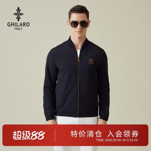经典棒球领款刺绣LOGO棒球领夹克