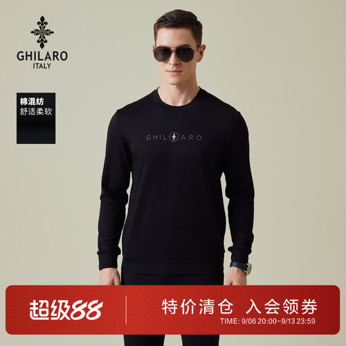 古劳吉那诺秋季新款圆领长袖T恤