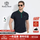 雷迪波尔男装 新款 短袖 拉链套头品牌胸章纯色短POLO衫 T恤夏季