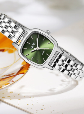 歌迪GEDI小众级感腕表简约学生款钢带石英表防水女士手表