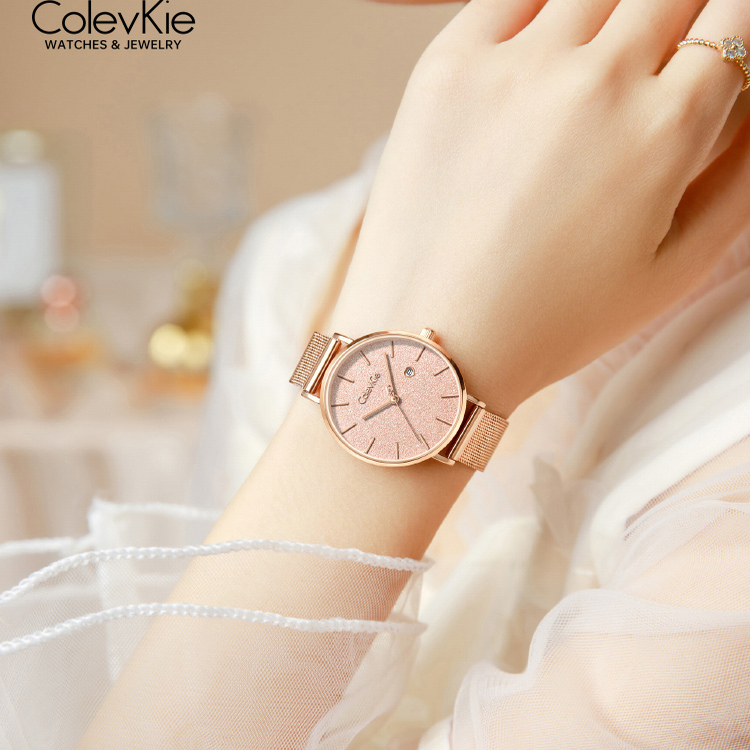 ColevKie手表2025新款满天星女士学生女款小众轻奢女表