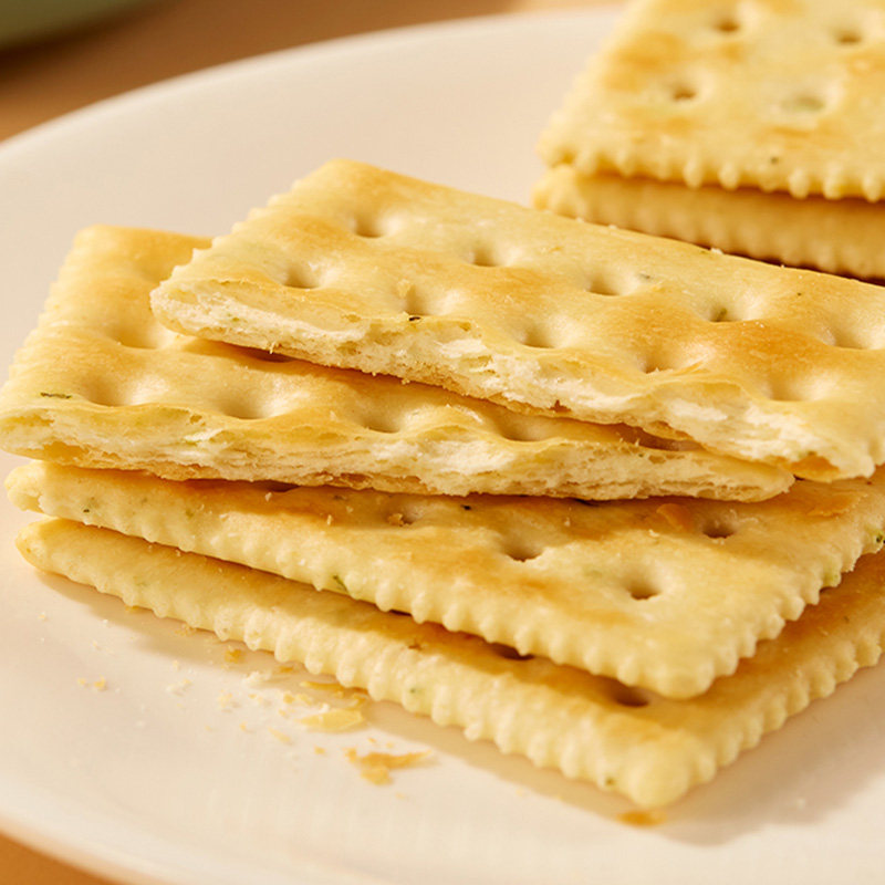 金语无蔗糖梳打饼干380g黑芝麻味乳酸菌咸味杂粮梳打小零食早点