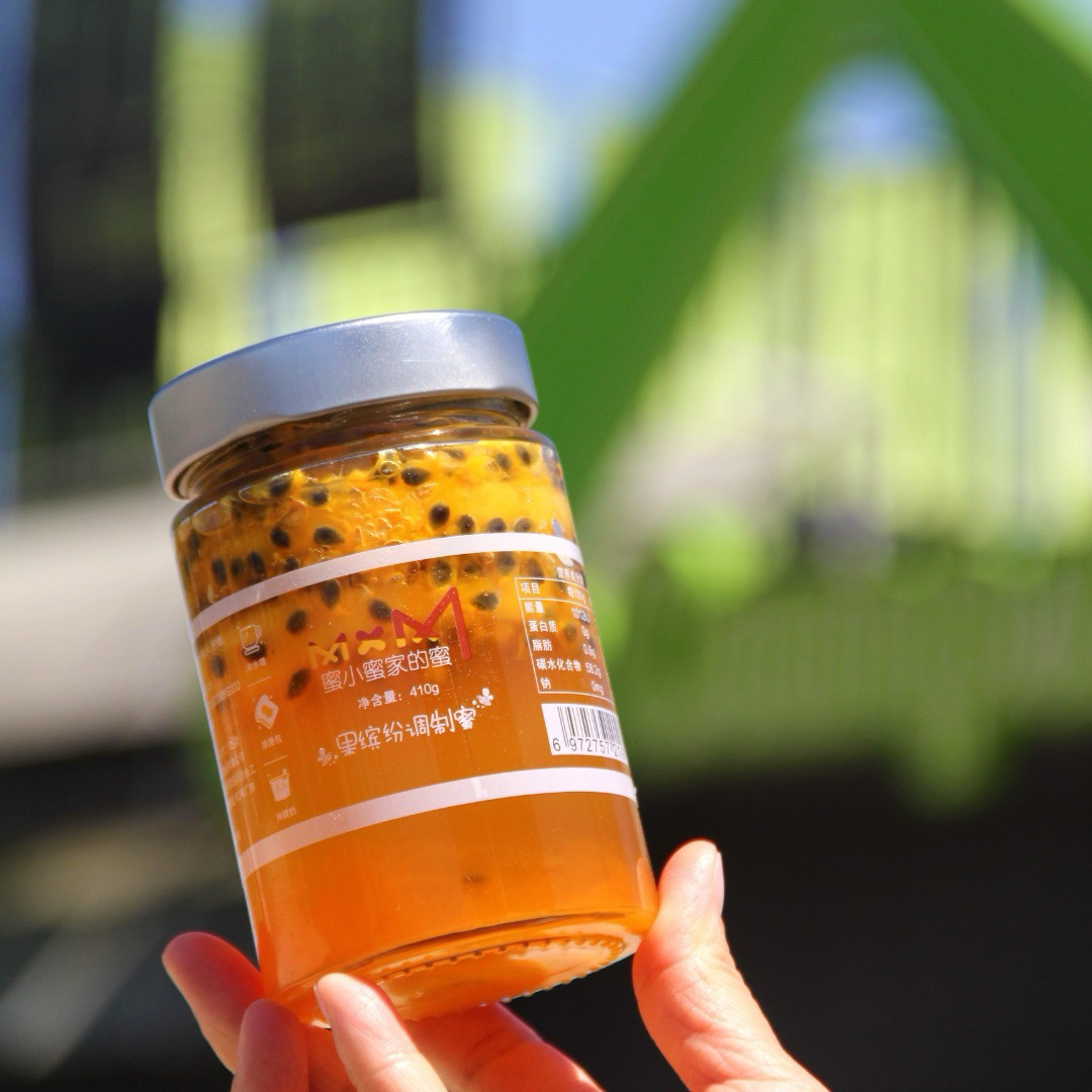 蜜小蜜家的蜜百香果蜜新鲜百香果果肉加椴树蜂蜜便携营养冲饮