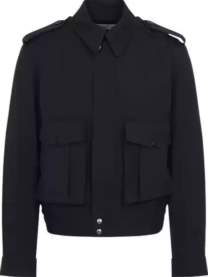 Dries Dvn 25Ss Show-Style Wool Epaulette Jacket, Same Style as Tan Jianci