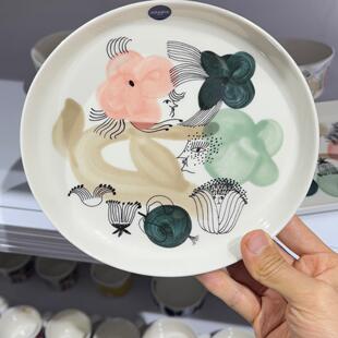 新款 芬兰Arabia田园牧歌手绘进口马克杯陶瓷餐盘家用餐具套装