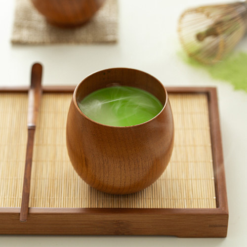 日本栗木漆器摔不坏茶杯现货