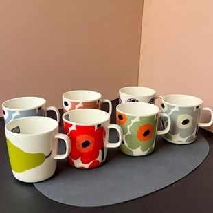 marimekko马克杯400ml 芬兰玛丽美格马克杯合集大容量马克杯