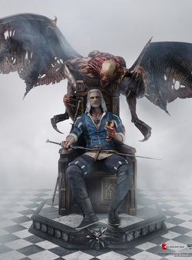 『现货』PureArts《巫师3：狂猎-血与酒》杰洛特1/4雕像