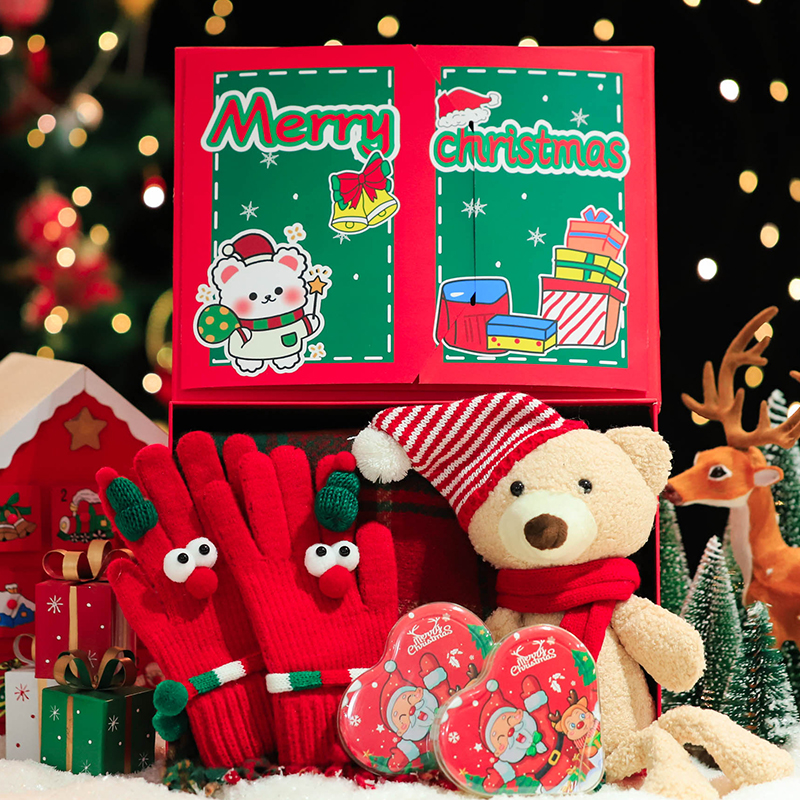 圣诞节德芙巧克力礼盒装送男女朋友围巾手套高颜值平安夜生日礼物