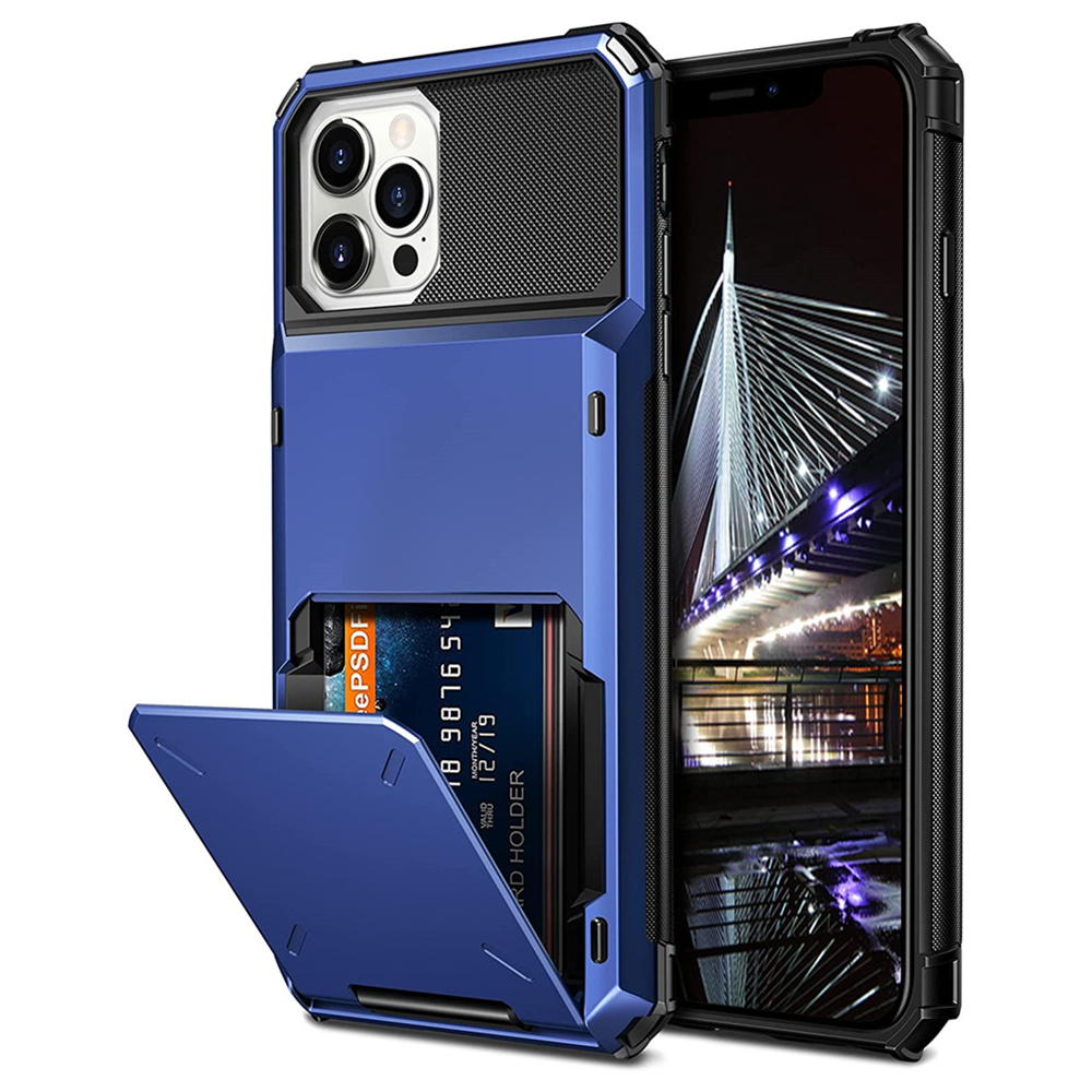 苹果翻盖插卡手机壳可放5张卡