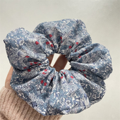 英国liberty草莓小偷利伯缇手工大肠发圈高密棉发饰皮筋头绳