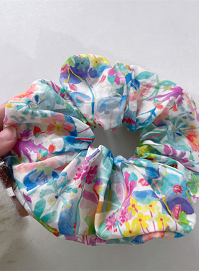 英国liberty大肠发圈proposal高支棉发饰可爱头饰