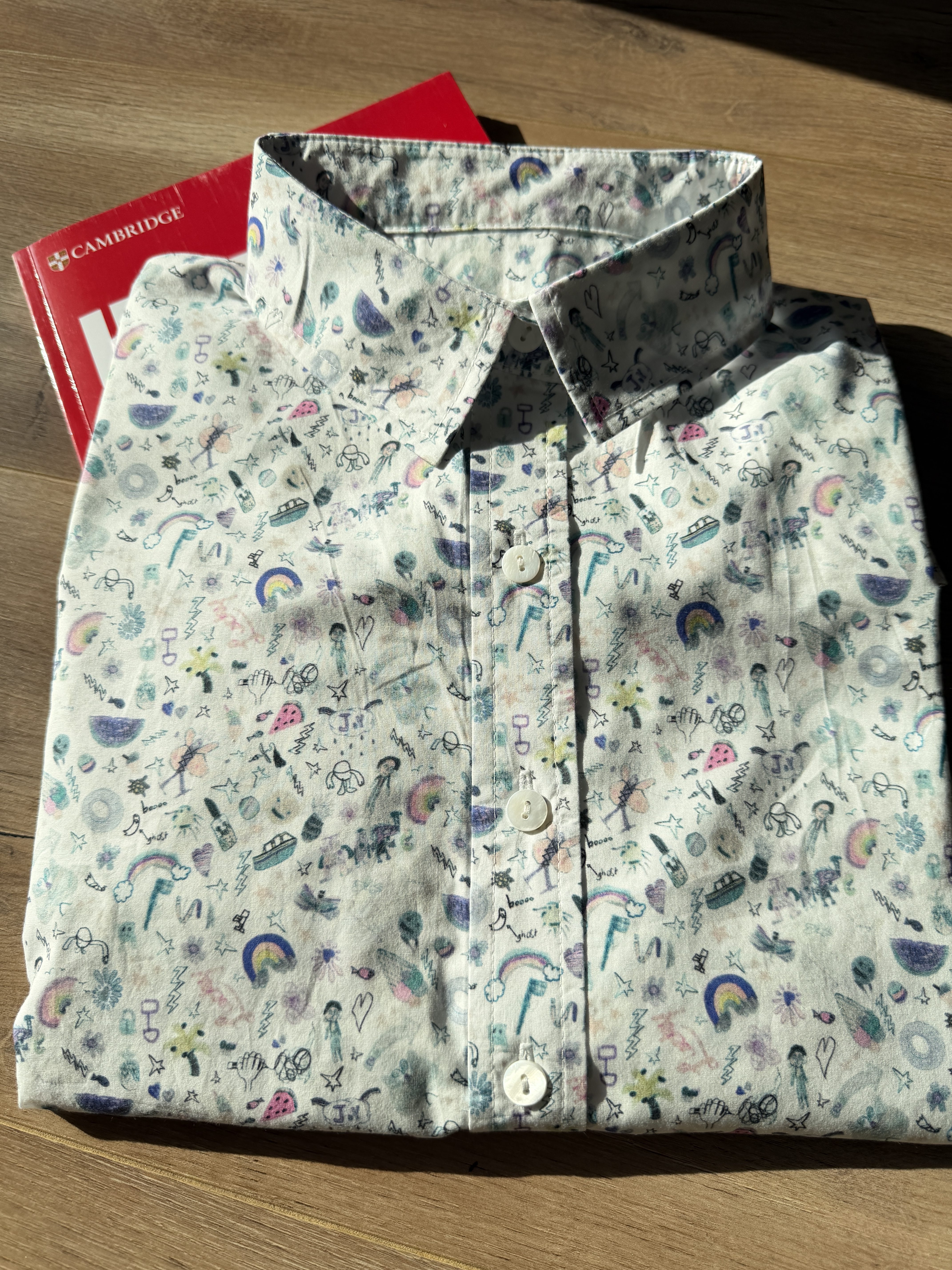 liberty平替面料夏日狂想曲长袖衬衫女士通勤春夏碎花防晒上衣
