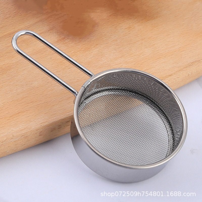 304不锈钢手持迷你面粉筛 40目糖粉筛可可粉撒粉器烘焙家用网