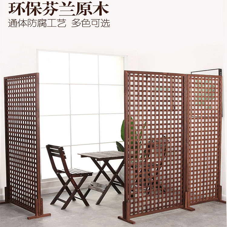 木网格花架子阳台靠墙悬挂式壁挂装饰实木植物爬藤架绿萝室内