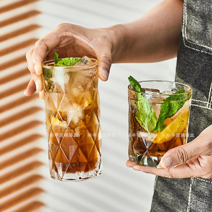 高档酒吧KTV奔马玻璃威士忌酒杯冷饮果汁气泡水杯咖啡杯牛奶杯子