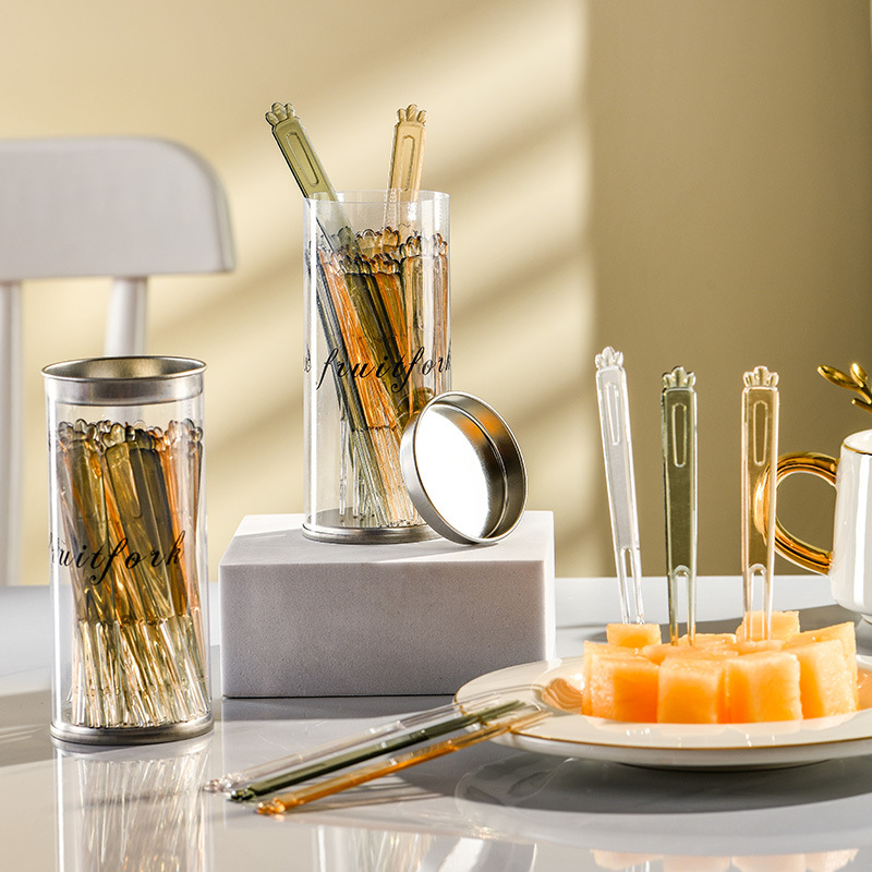 创意卡通塑料胡萝卜家用水果叉儿童便当水果签可爱蛋糕点心小