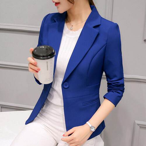 women small suit ladies casual blazers girls short jacket