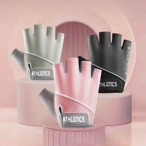 Fitness Yoga Gloves Women Sports Barbell Cycling Gym Half Fi