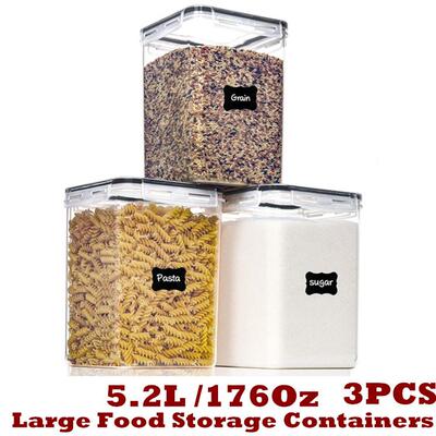 Large Food Storage Containers Organization Flour Sugar