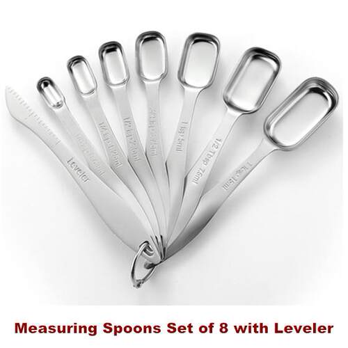 Measuring Spoons Metal Teaspoon Tablespoon Kitchen Gadgets