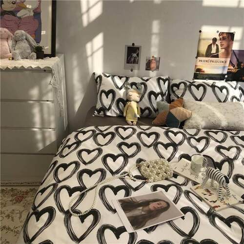 4pc bedsheet set bed sheet quilt blanket duvet cover sets