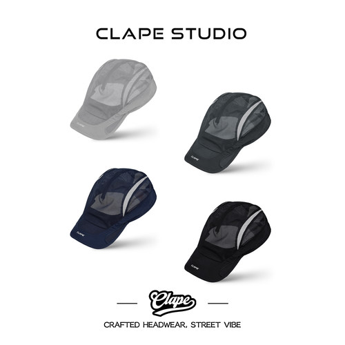 CLAPE原创户外反光跑步棒球帽