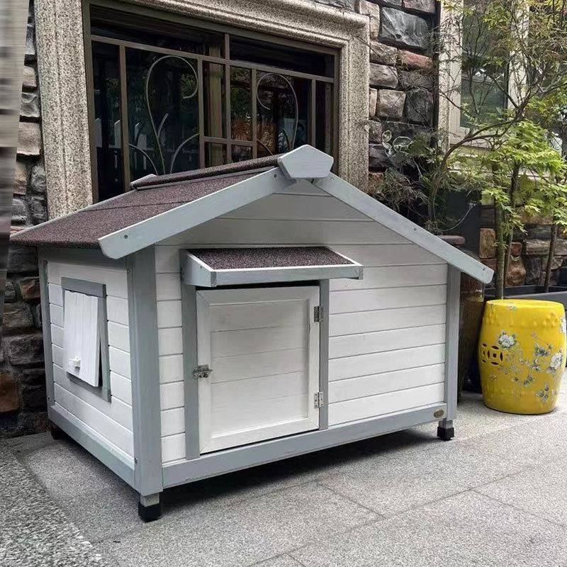 户外狗屋防雨防晒金毛萨摩耶大型犬舍农村土狗窝室外庭院狗别墅