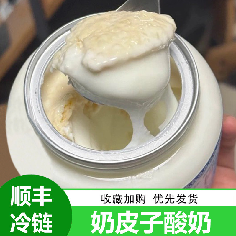 赛里牧一斤奶皮子老酸奶顺丰冷链