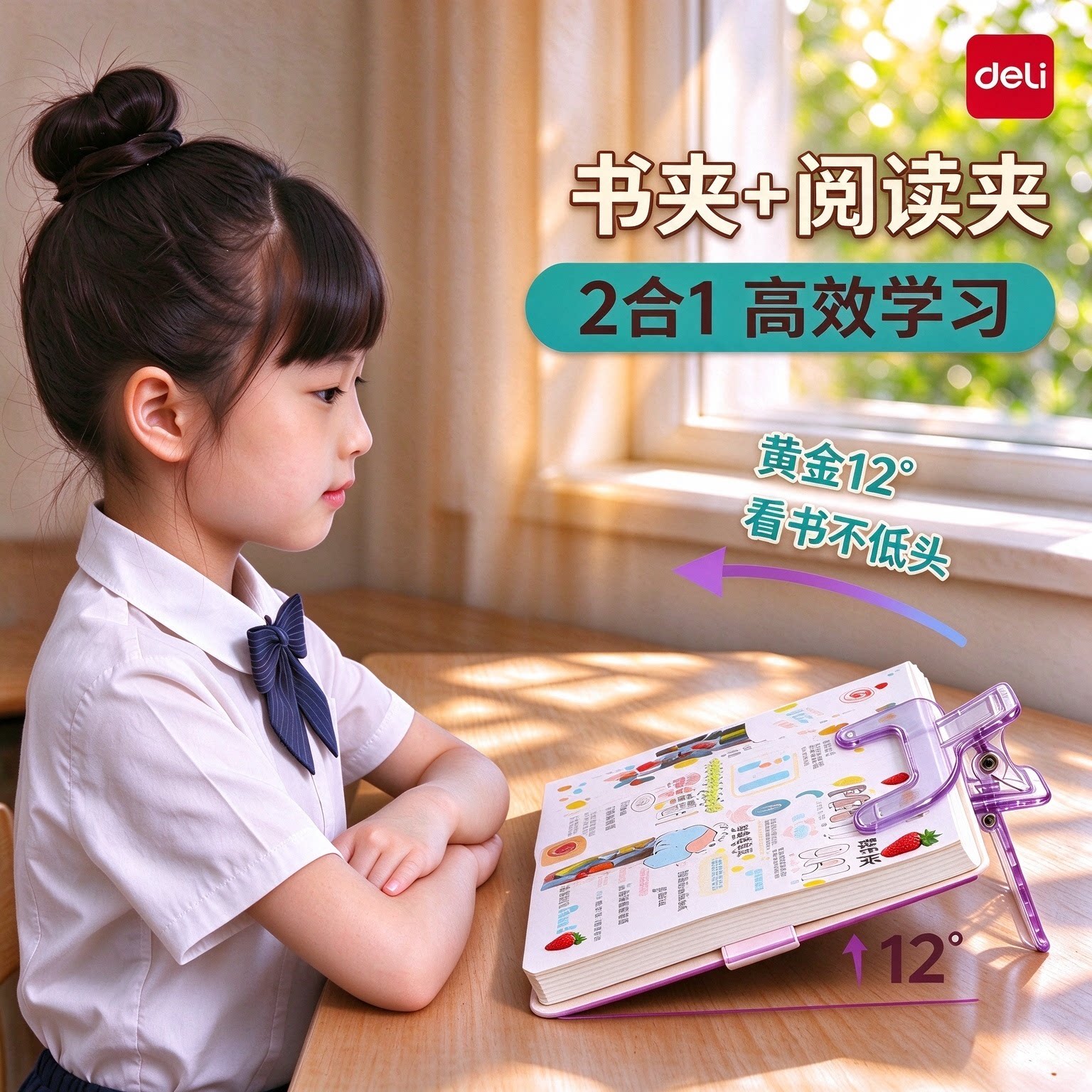 简约ins风手账夹子宽口夹子试卷固定器阅读夹书夹便条夹食品袋子封口器照片夹得力长尾办公夹大号固定夹书本
