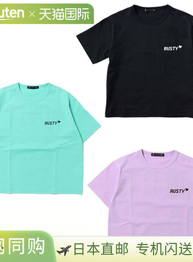 日本直邮Rusty 青少年短袖T恤休闲上衣RUSTY 966454