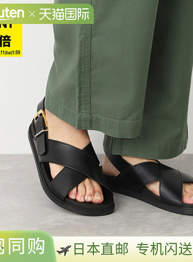日本直邮THE ROW 女士黑色搭扣凉鞋 (f1462 sbf10)