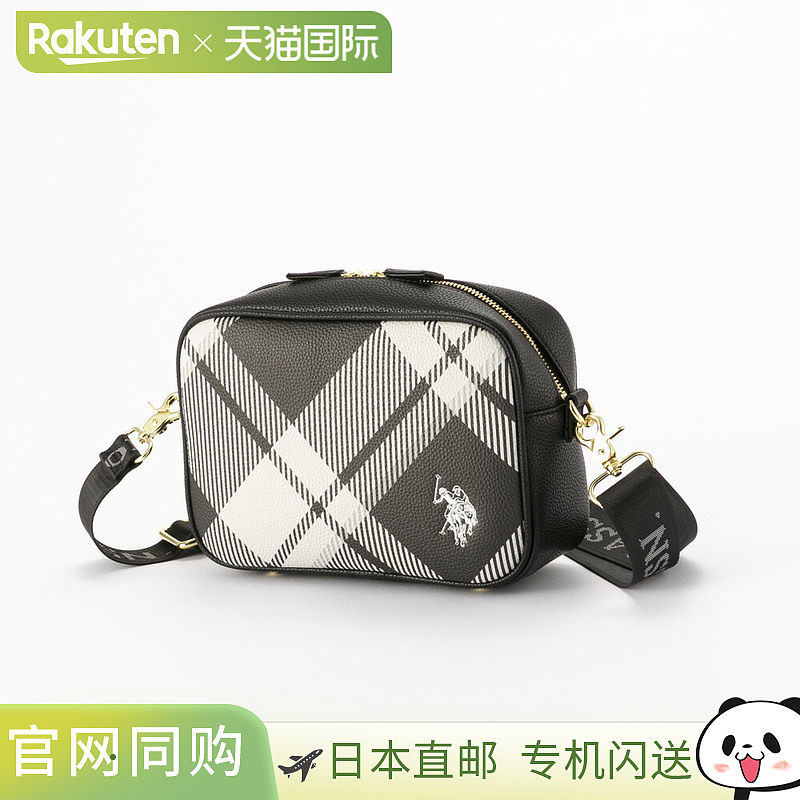 日本直邮US POLO ASSN 格纹单肩包 USPA2675