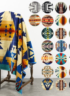 PENDLETON 棉披毯子户外露营加厚保暖地毯盖毯披肩多用途野营