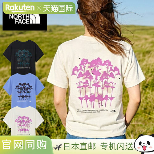 日本直邮The North Face 北面 女士短袖T恤 NTW32687 2026春夏 背
